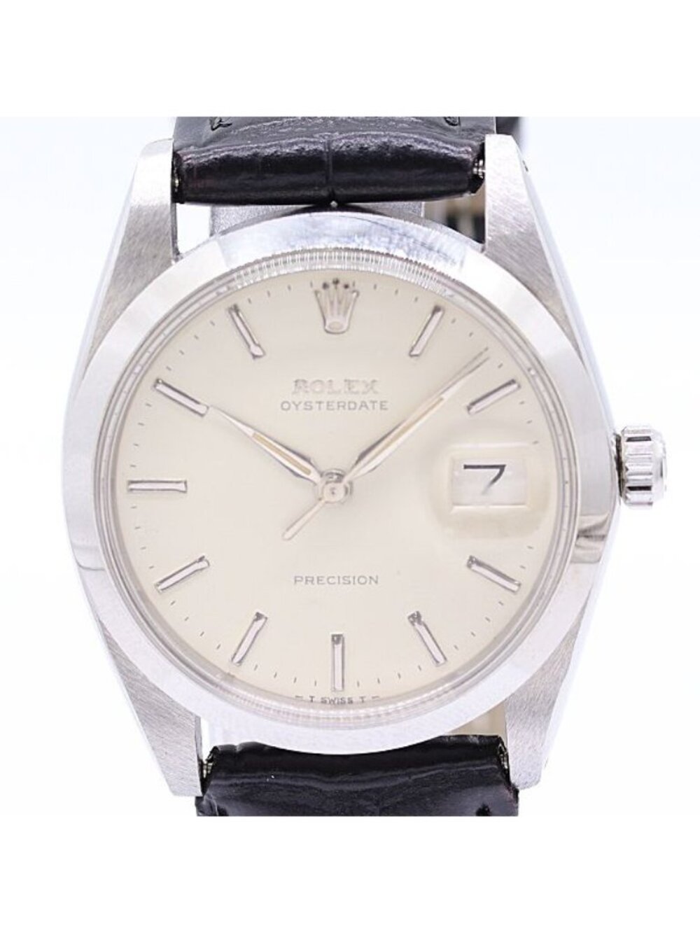 Rolex Oyster Date Precision Manual Winding White Dial Watch - Picture 1 of 4